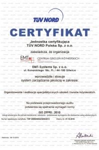 EMT-Systems ISO 29990:2010