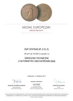 Medal Europejski 2019