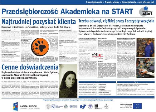 prezentacja uczestników konkursu Innowator Śląska 2012